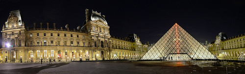 Stitched Panorama of The Louvre - The most visited museum of the world