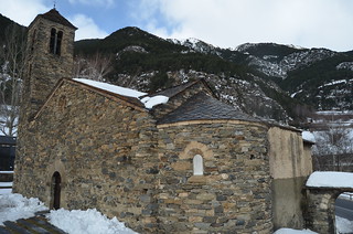 A small romanesque church, high in the mountains