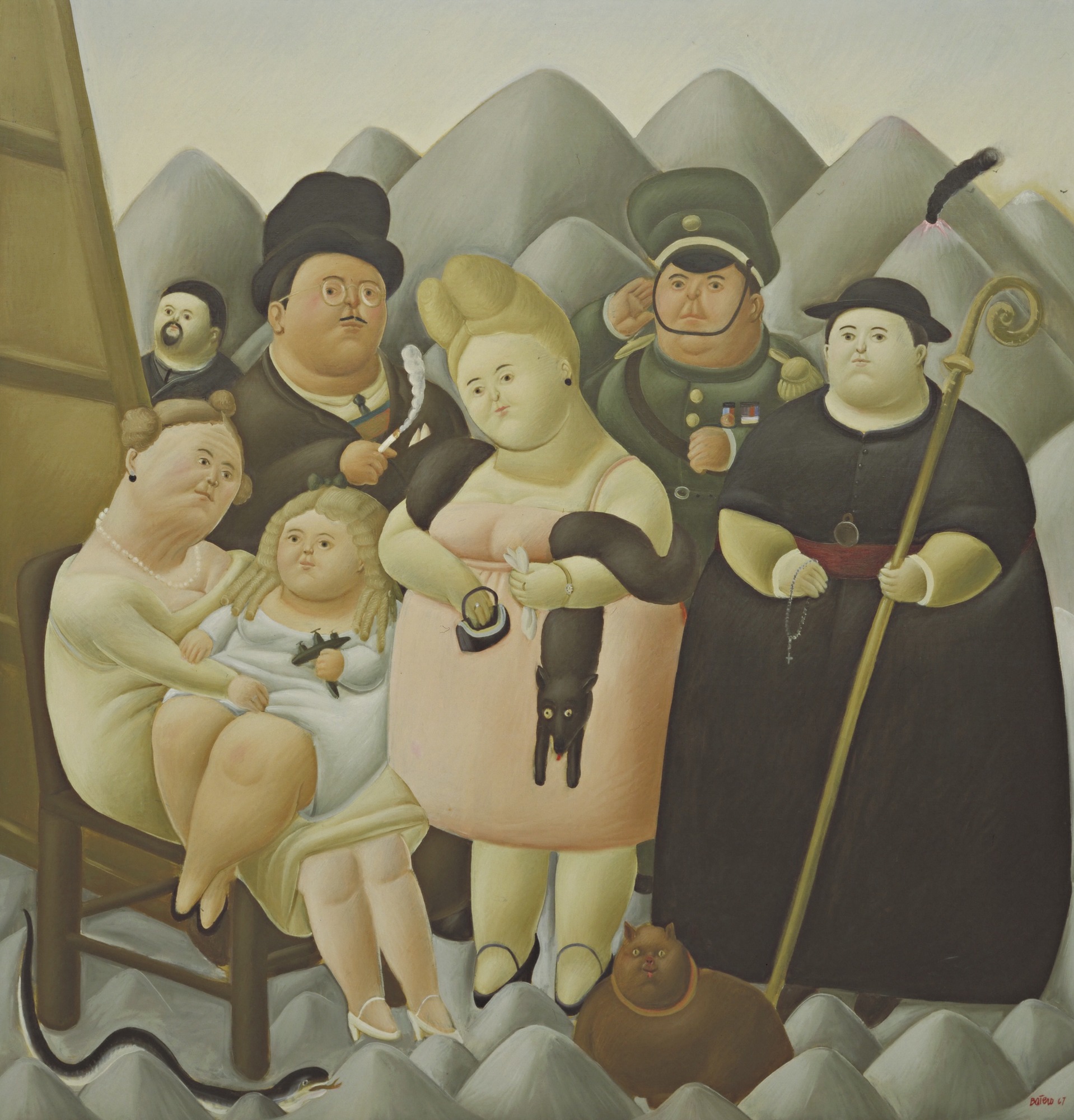 Fernando Botero, A Família Presidencial, 1967.