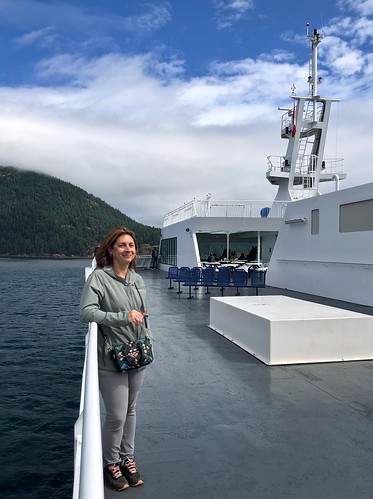 Celestina on top deck of BC Ferry 'Coastal Celebration'