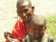 W masajskiej wiosce