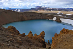 Krater po wulkanie w okolicach Krafla