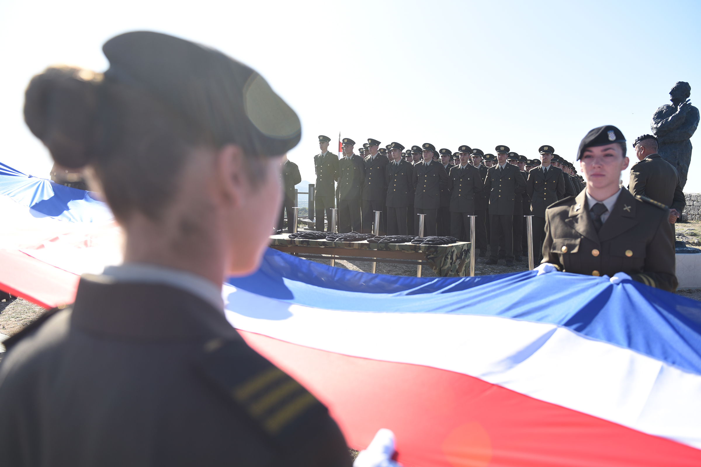 Svečana prisega kadeta Hrvatske vojske u Kninu