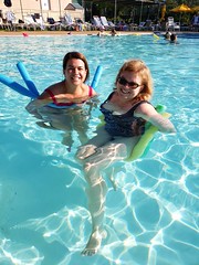 Sarah & Sue In The Pool