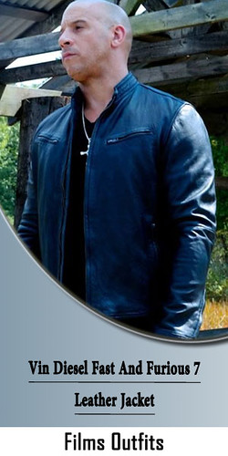 Vin Diesel Fast And Furious 7 Leather Jacket
