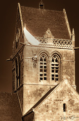 Sainte-Mère-Église Paratrooper - Photo of Carquebut