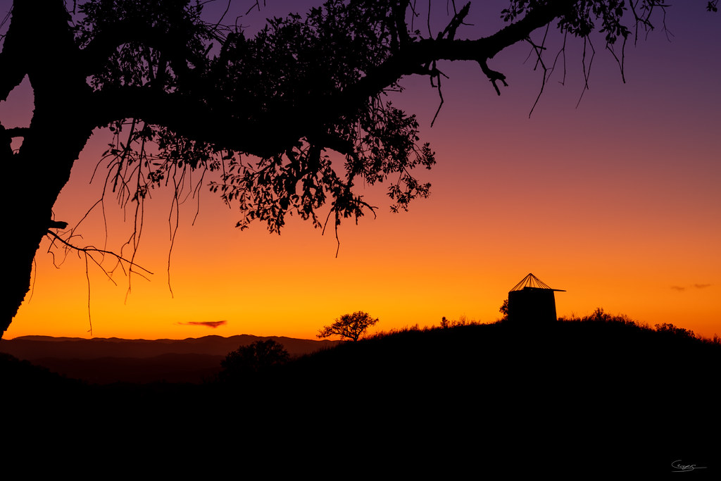 Autumn Sunset In The Algarve Hills