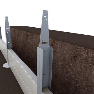 Pioneer Range - Installation Diagram - Step 4 - Slide Fence Brackets into Posts