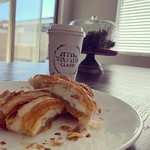 by bartlewife - Rode my bike to @_wandercoffee for a latte and grabbed some croissants at the steadfast farm store while I was there. Turned the croissants into delicious breakfast sandwiches. Perfect Saturday Morning.