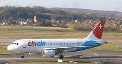 HB-JOJ - Airbus A319-112 - Chair Airlines BSL 30119 B - Photo of Sierentz