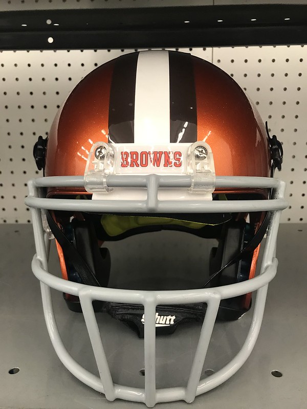 Cleveland Browns Brownie the Elf for Christmas - Football Helmet