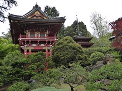 San Francisco, CA, Golden Gate Park, Japanese Tea Garden, Pagoda