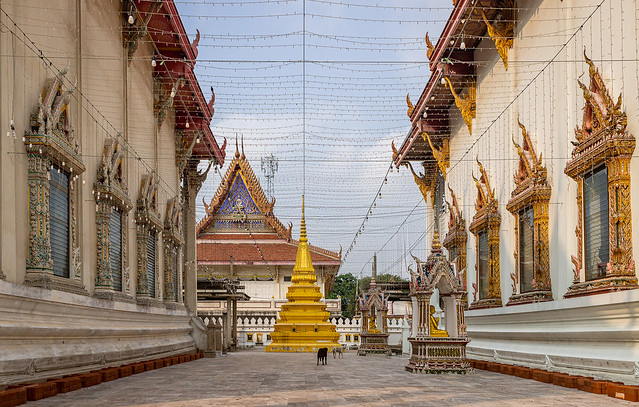 Between the Temples, Wat Chaeng Sirisamphan, Fitbit Walk, Phra Nangklao Bridge
