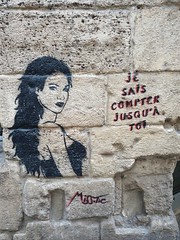 Je sais compter jusqu-à toi Paris 2020 by Miss.Tic - Photo of Fresnes