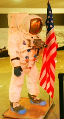 Astronaut figure, La Coupole, Helfaut-Wizernes, Pas-de-Calais, France.