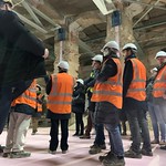 Baustellenrundgang Parlament - Auf Exkursion mit Wolfgang Sobotka