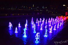 Domino Park & Midtown Manhattan View at Night Williamsburg Brooklyn New York City NY P00438 DSC_0565