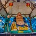 Diorama with characters from Chinese folklore in Haw Par Villa in Singapore
