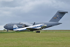 C-17A ‘77178’ and C-53C Skytrooper ‘OH-LCH’. Caen-Carpiquet, 07-6-2019