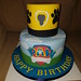 Paw Patrol two tiered birthday cake