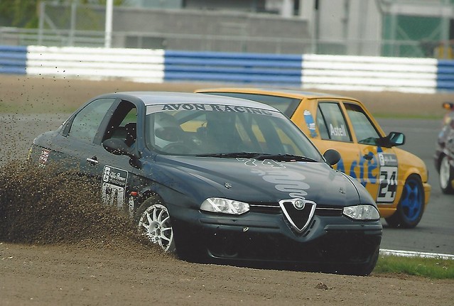 Andy Inman off track at Silverstone