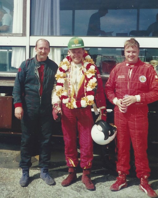 Dave Ashford, Ian Connell and Graham Heels after F race 2 at Croix 1996