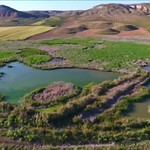 Vistas de dron de las Lagunas de La Guardia (Toledo) de Marta Guzmán. 18-5-2020