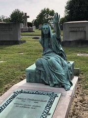 Statue on Gaff monument, Rock Creek Cemetery, Washington, D.C.