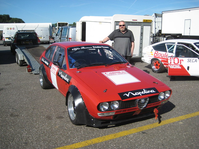 Richard Melvin with his Alfetta GTV