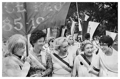 Suffrage veteran leads ERA ratification march: 1977 
