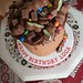 Milk Chocolate buttercream drip birthday cake
