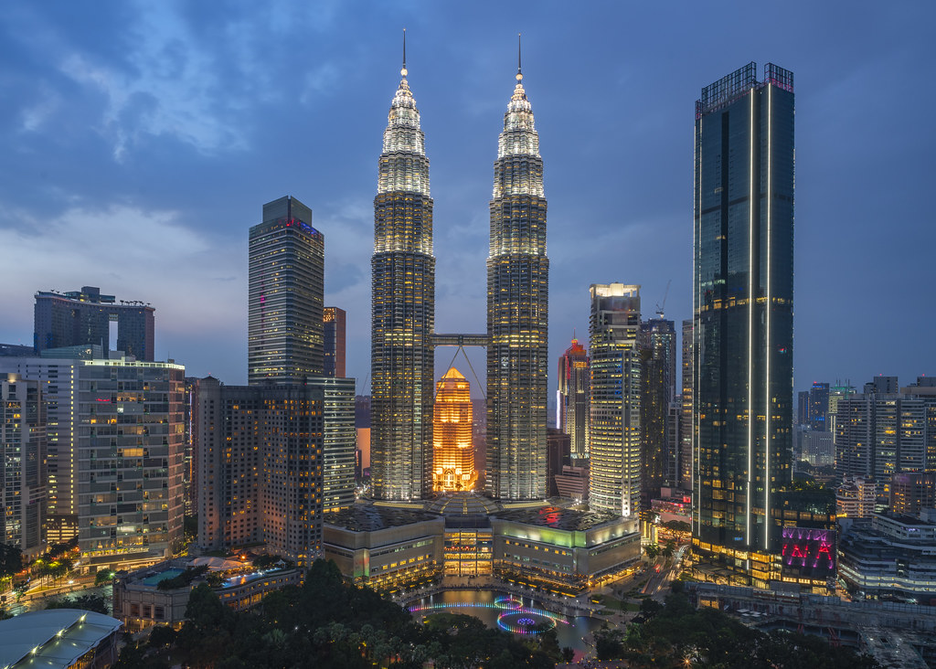 Les tours jumelles Petronas de Kuala Lumpur