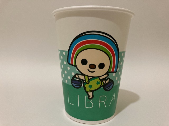 Photo：7-Eleven Taiwan OPEN小將 OPEN-chan Libra scales By Majiscup Paper Cup 紙コップ美術館