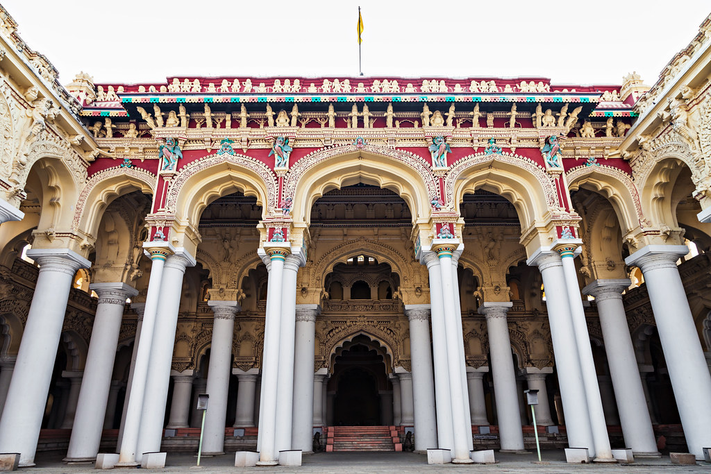 À Madurai, visite du palais royal de Tirumalai Nayak
