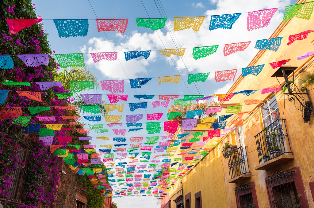 Rue colorée de San Miguel de Allende