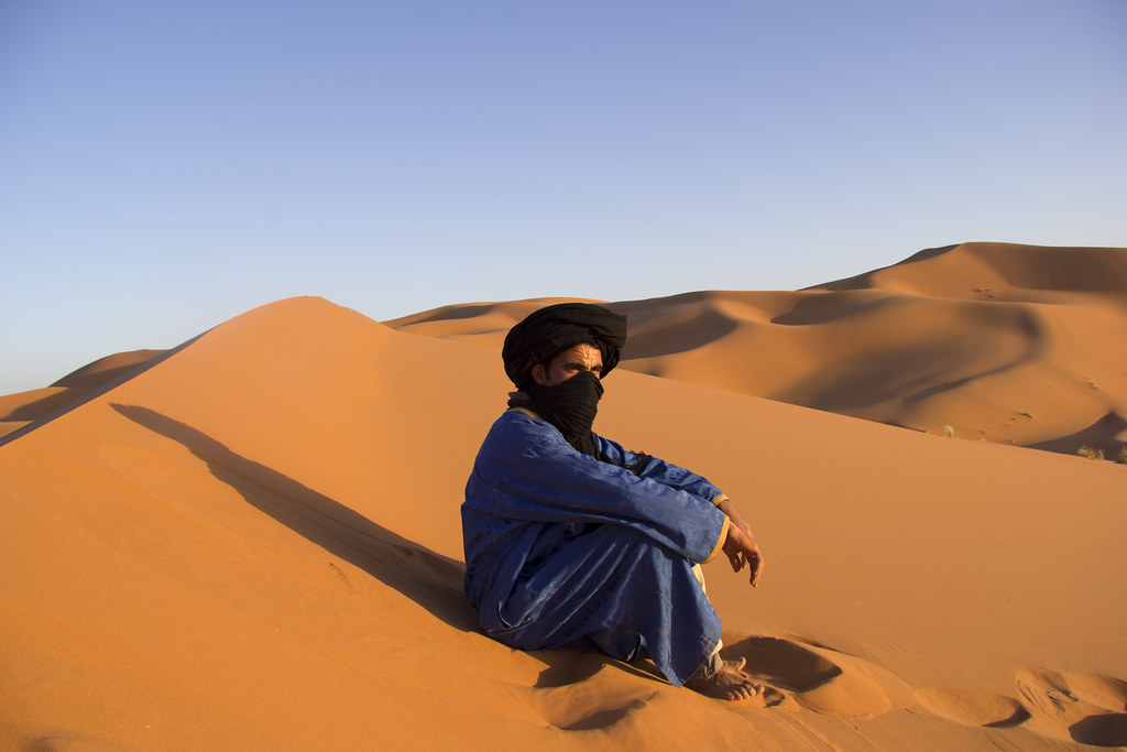 Bédoin dans le désert saharien