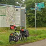 Bike road signs in Saarland