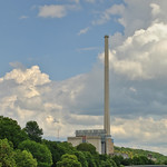 Tall chimney in Saarebrücken