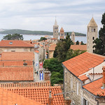 Rab's highest street and Dolin Island