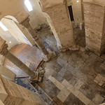 Roman forum remains beneath the church