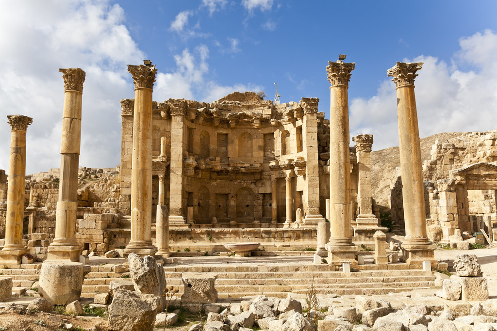 Le nymphée de Jerash, fontaine publique monumentale
