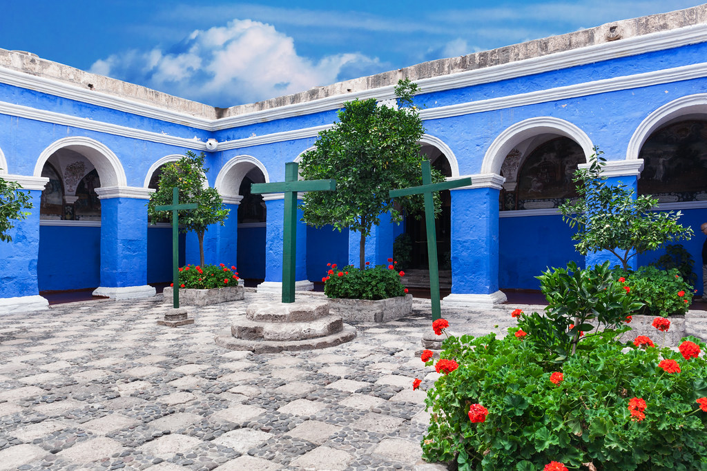 À Arequipa, visite du monastère Santa Catalina fondé en 1580 et véritable ville dans la ville