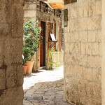 Limestone pavement in Trogir