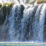 Krka waterfalls from the pond