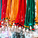Handmade traditional necklaces, pendants and earrings and other jewelry for sale at Dilli Haat, an outdoor handicraft bazaar market in New Delhi India