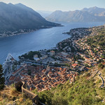 Sunset over the Bay of Kotor