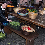 Preparing Vegetables In The Street by John Fogarty
