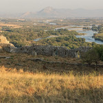 Drini River and Rozafa Castle walls