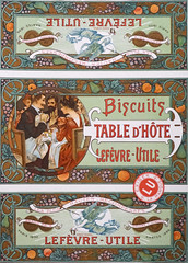 Décors d'Alfons Mucha pour des boites de biscuits LU (Musée d'histoire de Nantes) - Photo of La Montagne
