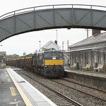 078 on Westport-Waterford timber train at Castlerea 10-09-20